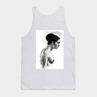 Illustration of a naked girl. Tank Top